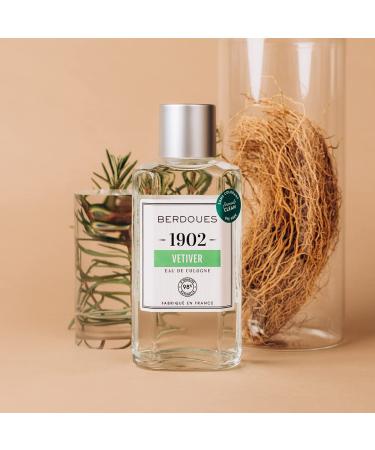 1902 Vetiver Eau de Cologne | Aromatic Fern Long Lasting Scent Made in France | Spray Fragrance for Men and Women with Verbena Rosemary & Vetiver| Luxury Unisex Perfume with Premium Quality 8.3 Fl Oz (Pack of 1) - Buy Online on GoSupps.com