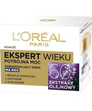  L'OR AL L'Or al Paris Face Care Caring Paris Age 60+ Anti-Wrinkle Night Cream Contouring and Nourishing 50 ml - Buy Online on GoSupps.com