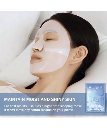 INSKIN Collagen Face Mask Overnight Bodance Collagen Mask Collagen Mask Overnight Collagen Deep Hydrating Mask Face Masks Skincare Improve Moistur Elasticity and Wrinkle - Buy Online on GoSupps.com