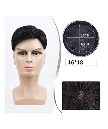 Blue Wig Toupee for Men | Human Hair V-Looped Hairpieces - Ultra Thin Skin 16x18cm & 18x20cm - Buy Online on GoSupps.com