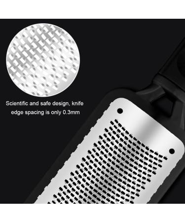 Pedicure Foot File Hard/Dead Skin Remover for Foot Pumice Reusable Stainless Steel Feet Rasp Used on Both Wet & Dry Feet(Black) - Buy Online on GoSupps.com