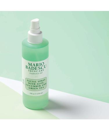 Buy Mario Badescu Facial Spray with Aloe Cucumber & Green Tea - Hydrating Face Mist for All Skin Types (8 Fl Oz + 4 Fl Oz) - International Shipping - Buy Online on GoSupps.com