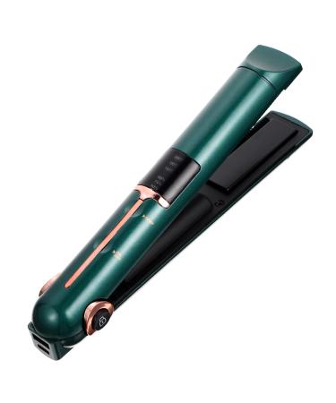 Baluue Curling Iron Professional Hair Straightener Hand Wisking Tool Electric Cordless Tools Abs 21X4X3.5CM Green
