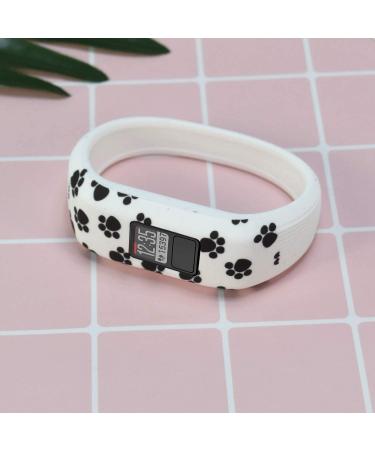 Vozehui Silicone Bands for Garmin Vivofit 3/Jr/Jr 2 - Colorful Replacement Wristbands for Kids & Adults - Galaxy + Paw Design - Small/Large - Buy Online on GoSupps.com