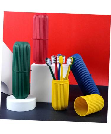 Lalafina Travel Toothbrush Covers - Portable Blue Toothbrush Holder for Kids & Adults | 8-Pack Travel Toothpaste & Toothbrush Case | Ideal for Camping & Travel - Buy Online on GoSupps.com
