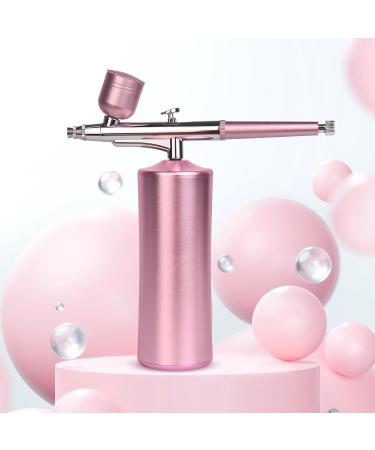 Airbrush Kit with Rechargeable Compressor - Cordless 0.3mm Nozzle | Portable Handheld Airbrush for Nail Art Makeup Painting & Cake Decorating - Pink - Buy Online on GoSupps.com