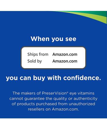 PreserVision AREDS 2 Eye Supplement - Lutein, Vitamin C, Zinc & E - 60 Mini Softgels - Buy Online on GoSupps.com