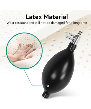 Blood Pressure Latex Bulb Replacement for Sphygmomanometer - Hand Squeeze Pump with Air Release Valve - Buy Online on GoSupps.com