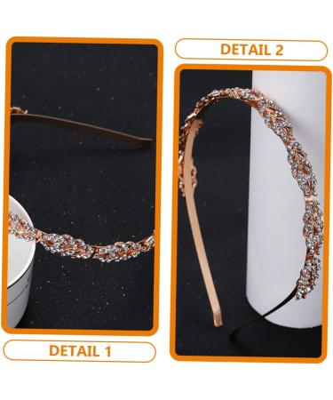 MAGICLULU hair accessories trend grace Metal European and American headband Fashion woman Rhinestones Headband Glitter Headband For Women's Hair crystal headgear scarf - Buy Online on GoSupps.com