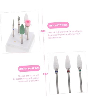 minkissy 1 Set Nail Clipper Grinding Head Ceramic Nail Bits Nail Art Drill Kit Nail File Device Nail File Drill Ceramic Tools Nails Cuticle Remover Nail Tools Nail Set Alloy Tungsten Steel - Buy Online on GoSupps.com