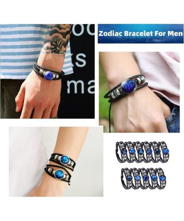 TURSHI Signs Spirit Bracelet 12 Constellation Handmade Bead Woven Multilayer Leather Bracelet Handmade Multilayer Adjustable 12 Constellation Bracelets Glow In The Dark Bracelet for Women Men Sagittarius: - Buy Online on GoSupps.com