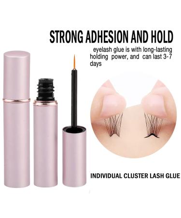 5ML Super Strong Hold Eyelash Glue - Quick-Drying, Waterproof Adhesive for False Eyelashes - Latex-Free Formula for Cluster and Extension Lashes - White - Buy Online on GoSupps.com
