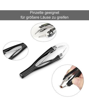 MEISO 4-Piece Stainless Steel Tick Remover Set | Black Tick Tweezers & Hooks for Humans Dogs Cats | Includes Storage Box | International Shipping Available - Buy Online on GoSupps.com