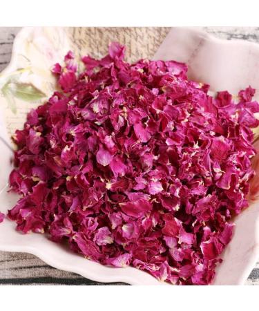 Dried rose petals1.76oz/50g Clean and complete rose petals - Natural Edible Flowers - Non-GMO - Caffeine-free - Use in Tea Baking Crafting - Buy Online on GoSupps.com