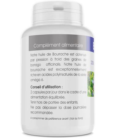 France Herbalist Borage Oil 500 mg 200 Capsules - Buy Online on GoSupps.com