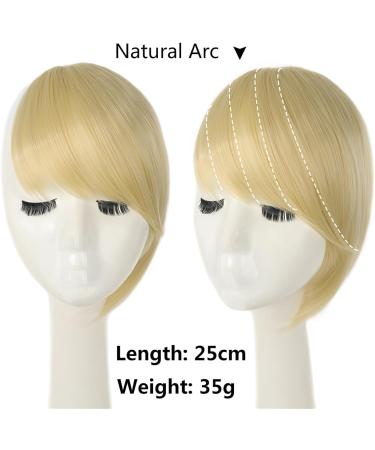 Bangs Hair Clip Synthetic Side Bangs Hair Extensions Clip In Side Bangs Fake Fringe Hairpiece High Temperature Black Blonde False Hair Bangs Clip in Hair (Color : 4-01) - Buy Online on GoSupps.com