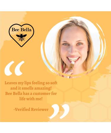 Bee Bella Peppermint Lip Balm (3 Pack) - Handmade in USA with Beeswax, Coconut Oil, Vitamin E & More for Soft, Smooth Lips - Long-Lasting Moisture - Buy Online on GoSupps.com