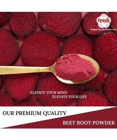 Iyasa Organic Beet Root Powder Plant Based Vegan Gluten-Free Beetroot Superfood for Baking and Cooking 8 oz 223 gm 8 Ounce (Pack of 1) - Buy Online on GoSupps.com