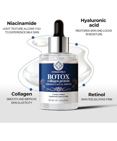 Boto-x Face Serum Collagen Boost Anti-Aging Serum Boto-x Stock Solution Anti Aging Serum Boto-x In A Bottle Collagen Serum for Face Boost Skin Collagen Anti-Wrinkle Serum Hydrate & Plump Skin - Buy Online on GoSupps.com