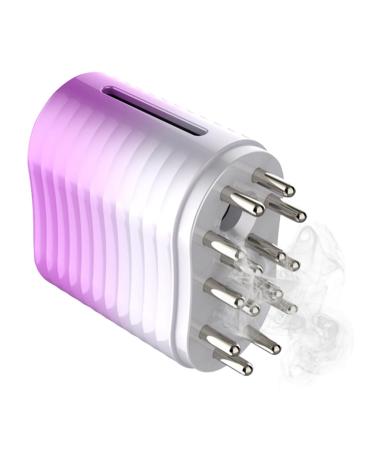 Applicateur d'huile de massage des cheveux applicateur lectrique d'huile capillaire - Applicateur d'huile capillaire 2 en 1 avec peigne de massage atomisant - Masseur de renforcement pe Rosa