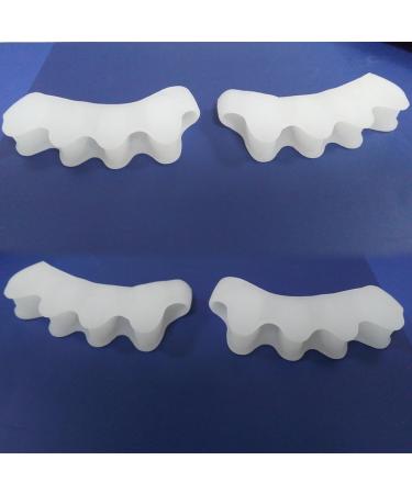 Buy Silicone Toe Separators for Hallux Valgus & Hammer Toe Relief - 4 Pieces for Foot Pain Relief - International Shipping Available - Buy Online on GoSupps.com