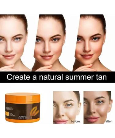 Pack of 2 luxury intensive tanning gels natural tanning accelerator lotion brown tanning gel tanning accelerator cream intensive brown tan for sunbeds and outdoor sun - Buy Online on GoSupps.com