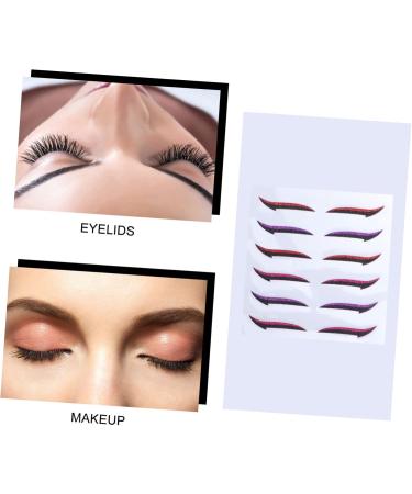 TOVINANNA 12 Pairs Glitter Eyeliner Double Sided Eyelid Tape Eyeshadow Glitter Tape Frog Headband Sticker - Buy Online on GoSupps.com