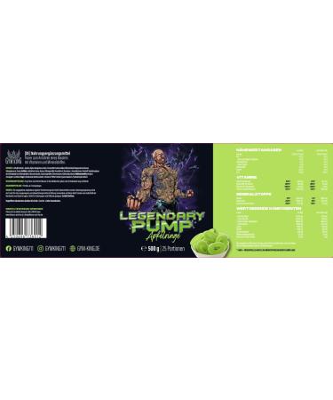 Buy Gym King Legendary Pump Pre Workout Booster 500g - Apple Rings Flavor | International Shipping Available - Buy Online on GoSupps.com