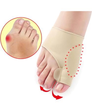 Gluttonous Toe Separator Hallux Valgus Bunion Corrector - Foot Pain Relief Orthopedic Pedicure Tool (Skin, S/L) - Buy Online on GoSupps.com