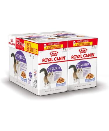 Royal Canin Sterilised in Jelly Adult Wet Cat Food (24 x 85g) 1 count (Pack of 24) - Buy Online on GoSupps.com