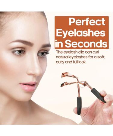 Spring Loaded Eyelash Curler with 10 Refill Pads - Dramatically Curled Lashes in Seconds - Buy Online on GoSupps.com