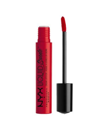NYX PROFESSIONAL MAKEUP Liquid Suede Cream Lipstick - Kitten Heels (Bright Red) Kitten Heels 0.13 Fl Oz (Pack of 1) - Buy Online on GoSupps.com