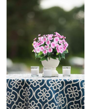 FERIAL Artificial Impatiens Bouquet Faux Impatiens Bushes Pink for Patio Lawn Garden Wedding Photo Outdoors Pot Hanging Basket Porch Decoration Purplepink - Buy Online on GoSupps.com