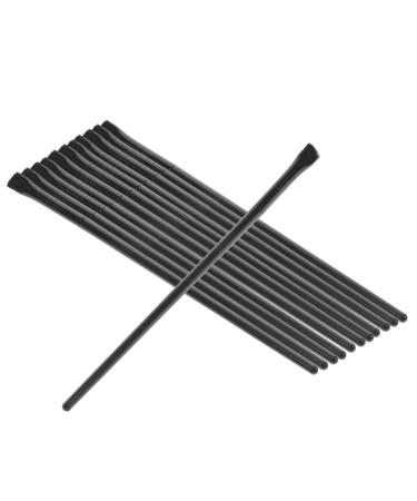 WOONEKY 12pcs Eyeliner Brush Eye Shadow Brush Ultra Fine Eyeliner Brush Angled Precision Eyeliner Brush 14.5x0.7x0.5cm Black