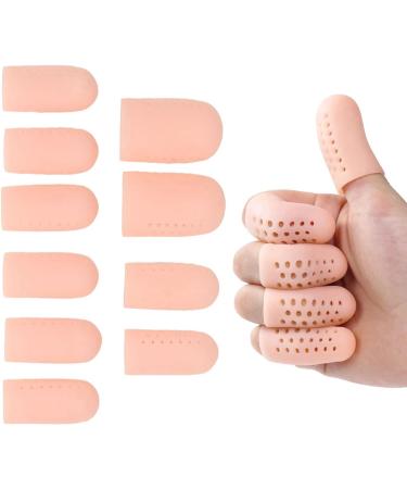 Gel Toe Protection - 10 Silicone Finger Toe Caps for Pain Relief & Breathable Comfort - Buy Online on GoSupps.com