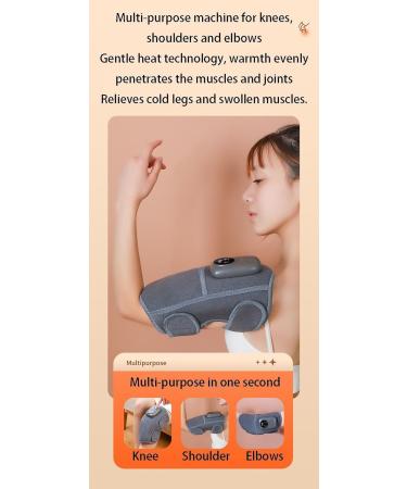 3-in-1 Heated Knee Massager with Vibration | Best for Ankle Injuries | Adjustable Heat & Vibration for Shoulder Elbow & Knee Relief - Buy Online on GoSupps.com