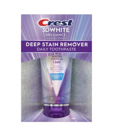Crest 3DWhite Brilliance Deep Stain Remover Dazzling Mint Toothpaste - 2.1oz - Buy Online on GoSupps.com