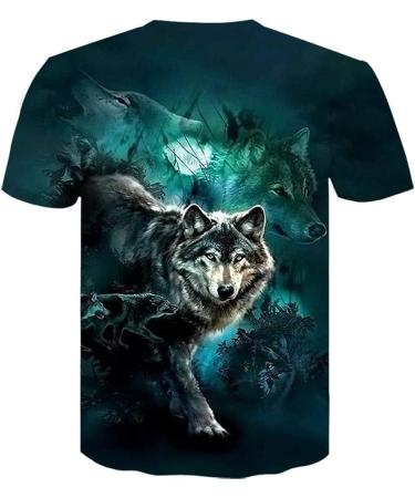 Men's 3D Printing GDJGTA T-Shirt | Short Sleeve Tee | 4X-Large (Y2-Blue) - Buy Online on GoSupps.com