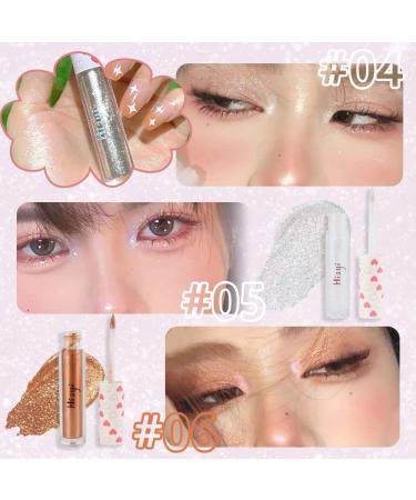 Colorful Liquid Glitter Eyeshadow Set - 6 Sparkling Shades for Highlight Looks - Buy Online on GoSupps.com