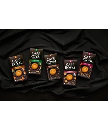 Caf Royal Noisette flavored 100 capsules for Nespresso coffee machine - Rainforest Alliance certified aluminum coffee capsules - Buy Online on GoSupps.com