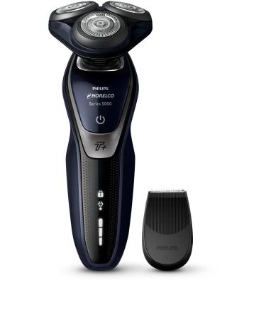 Philips Norelco Shaver 5550 with Turbo+ Mode Rechargeable Wet/Dry Electric Shaver with Precision Trimmer Attachment