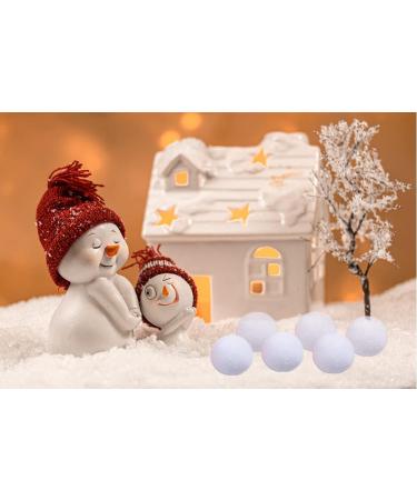 Supoice 50 Pack 3 Inch Large Snow Balls for Kids - Christmas & Winter Holiday Fake Snow Toys for Indoor Outdoor Snow Fight Game - Buy Online on GoSupps.com