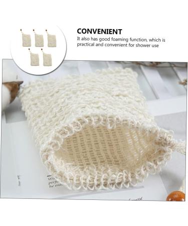 Healeved 25 Pcs Soap Bag Exfoliating Soap Pocket Mesh Soap Saver Pouch Soap Saver Pouch Bag Sisal Beige - Buy Online on GoSupps.com