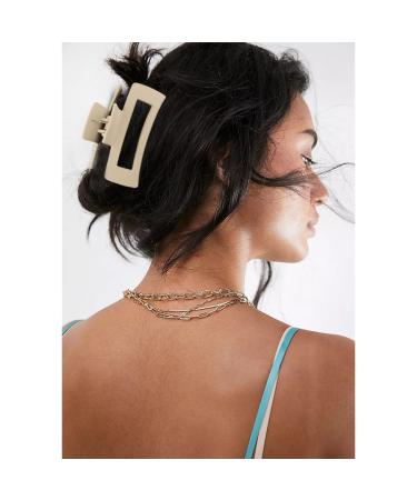 Canitor 4 PCS Matte Hair Claw Clips for Thick Hair â€“ Non-Slip Acrylic Tortoise Barrettes - Buy Online on GoSupps.com