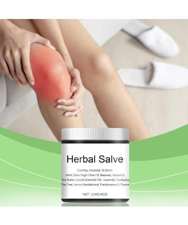 Organic Herbal Salve 4oz - Comfrey Skin Soothing Balm & Ointment for Body Care | Natural Organic Cream - Buy Online on GoSupps.com