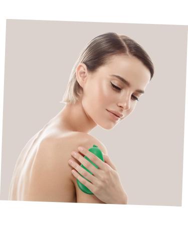 3 STK Avocado Torn Massage Globe & Yoga Roller - Portable Body Massager Fitness Foot Massage Device - 11x6.5cm - Green - Buy Online on GoSupps.com