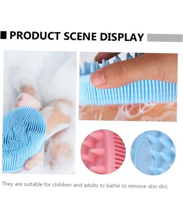 Frcolor Silicone Shampoo Brush for Men & Children - Scalp Massage & Blood Circulation - Portable Hair Care Device - Buy Online on GoSupps.com