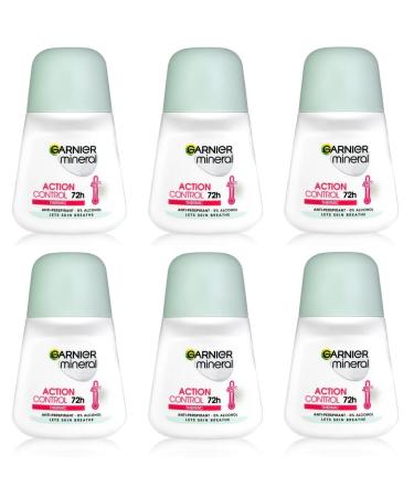 Garnier Garnier Pack of 6 x 50ml bottles of 72-hour antiperspirant gel