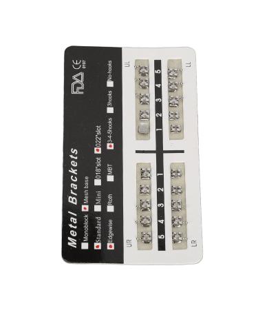 Orthodontic Braces - 200 Pack High Polished Metal Braces in Black & White | International Shipping Available - Buy Online on GoSupps.com