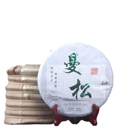 HQZM Mansong Raw Puer Tea 357g Yunnan Puer Tea for Collectors Rich in Flavor and History